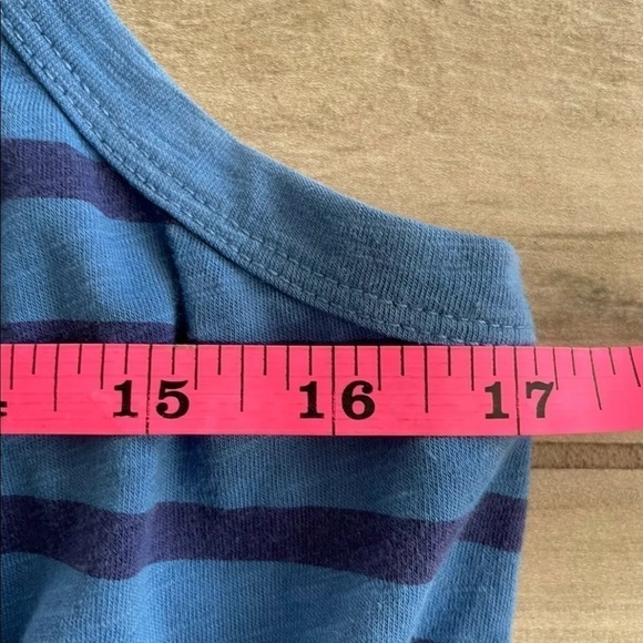 Sundry Size 3 Large Blue Stripe Maxi Dress L - Picture 7 of 8